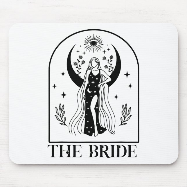 Mousepad Noiva do Pacto Bruxa Casamento Gótico Despedida de (Frente)