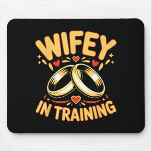 Mousepad Noiva em treinamento noiva esposa marido noivado