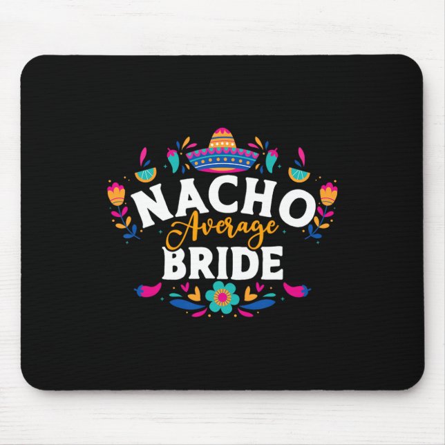 Mousepad Noiva Média Nacho Cinco De Mayo Casamento Mexicano (Frente)