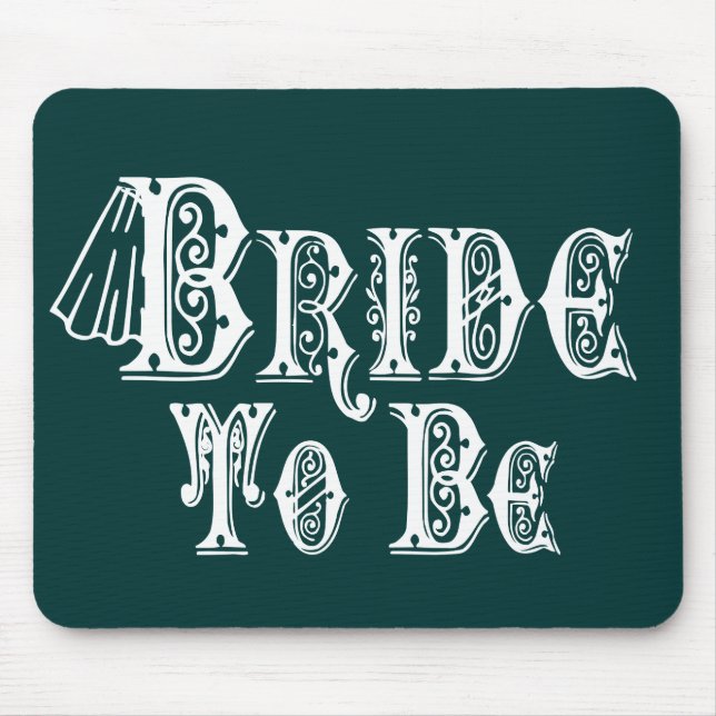 Mousepad Noiva Para Estar Com Véu, Rico Branco (Frente)