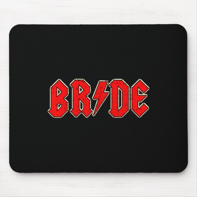 Mousepad Noiva Tripulante Rock Roll Gothic Halloween Party  (Frente)
