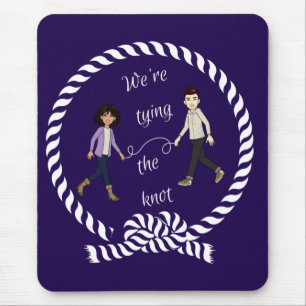 Mousepad Noivado Náutico de Casamento Estamos Casando