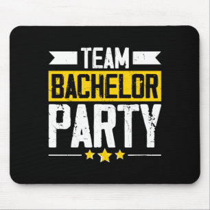 Mousepad Noivo engraçado festa de casamento da despedida de