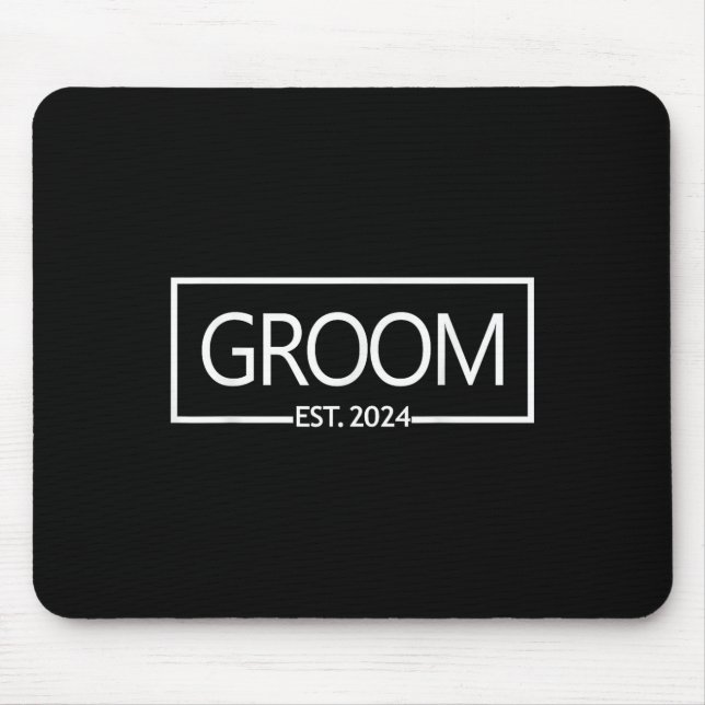 Mousepad Noivo Est. 2024 Futuro Marido Despedida de Solteir (Frente)