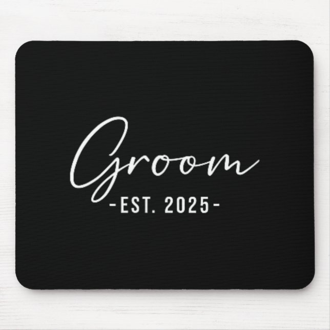 Mousepad Noivo Est. 2025 Casamento Correspondente Preparaçã (Frente)