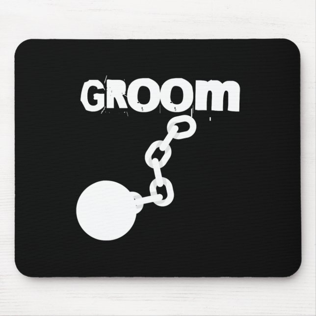 Mousepad Noivo Festa de Despedida de Solteiro Divertida  (Frente)
