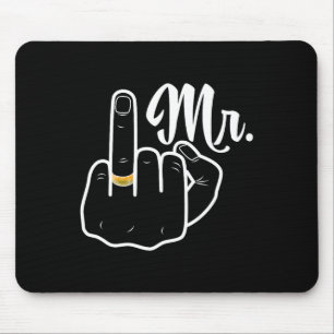 Mousepad Noivo Recém-Casado Casamento Lua de Mel Anel Dedo