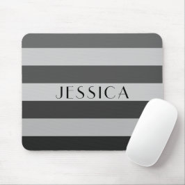 Mousepad Nome Cinza Moderno
