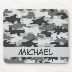 Mousepad Nome da camuflagem de Camo do cinza de carvão