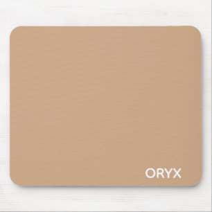Mousepad Nome da cor bege castanho do Oryx