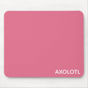 Mousepad Nome da cor rosa Axolotl