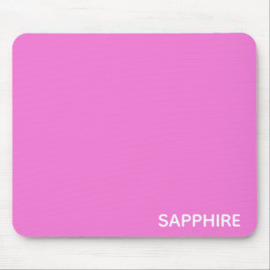 Mousepad Nome da cor rosa de apphire