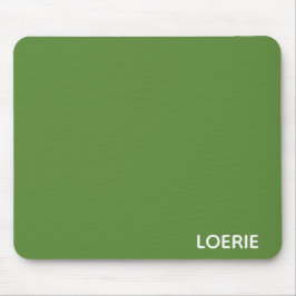 Mousepad nome da cor verde Loerie