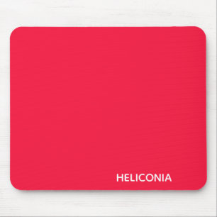 Mousepad Nome da cor vermelha de Heliconia