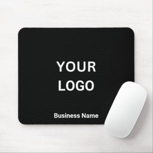 Mousepad Nome da Empresa e Logotipo Preto