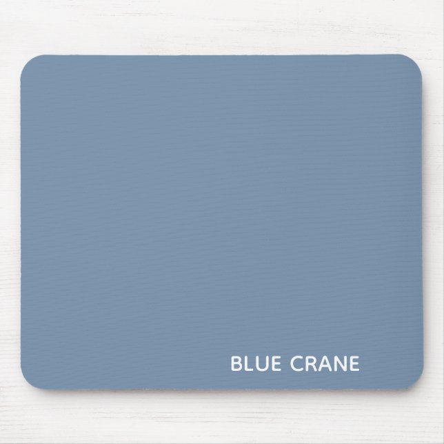 Mousepad Nome de cor azul da grua (Frente)