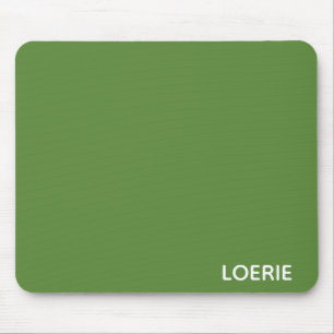 Mousepad Nome de cor verde de aparência