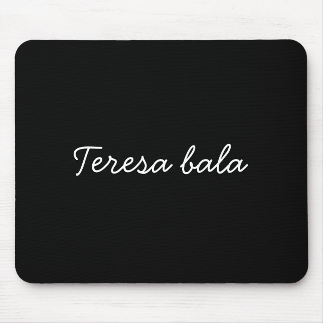 Mousepad Nome de Letra Moderna com Monograma Tendência (Frente)