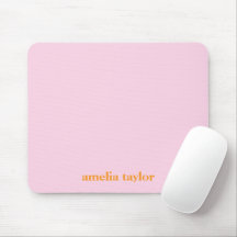 Nome de Professor Personalizado Rosa e Laranja