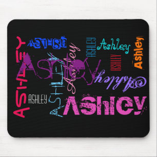 Mousepad Nome de repetição personalizado 6 letras Mousepa