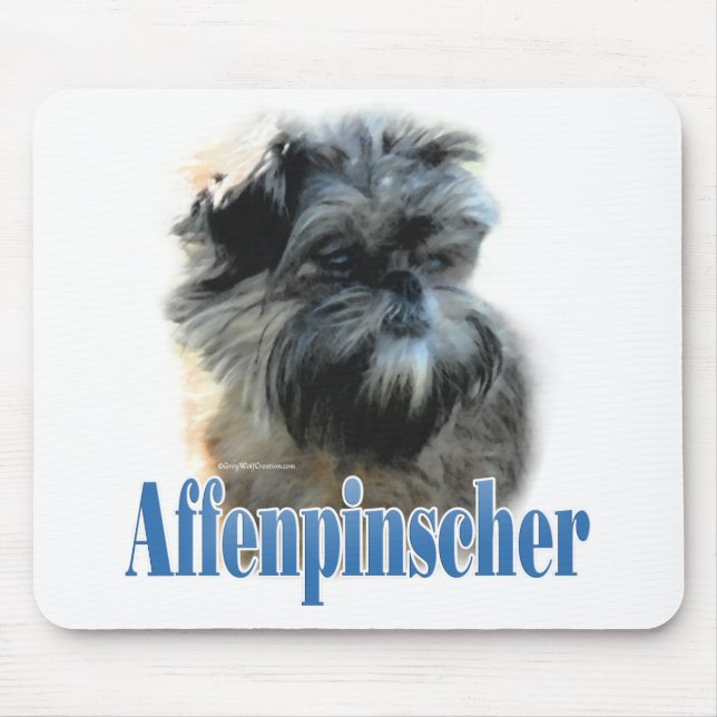 Mousepad Nome do Affenpinscher (Frente)