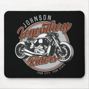 Mousepad NOME DO Biker Legendário Do Cavaleiro De Motociclo