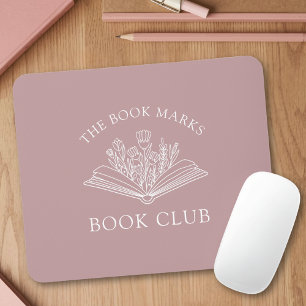 Mousepad Nome do Clube do Livro Presente Personalizado Book