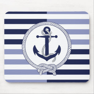 Mousepad Nome do nó/personalização da âncora náutica/d