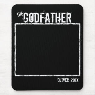 Mousepad Nome e Foto Personalizados do padrinho