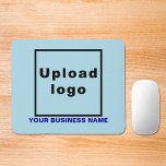 Mousepad Nome e logotipo da empresa no teclado azul claro d<br><div class="desc">Mouse pad que você pode personalizar para colocar seu nome de empresa e logotipo. Pad personalizável do mouse que você pode usar para criar reconhecimento de nome de marca. Para os proprietários comerciais de computadores e outras empresas relacionadas a eletrônicos, você também pode incluir isso em seus produtos de promocional,...</div>