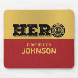 Mousepad Nome feito sob encomenda, herói do