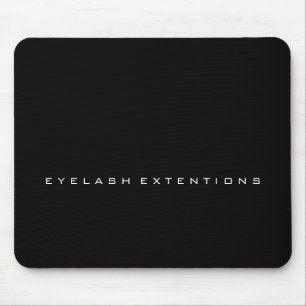 Mousepad Nome Mínimo de Marca da Empresa Branca Preta