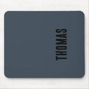 Mousepad Nome Mínimo Personalizado da Cinza de Carvão