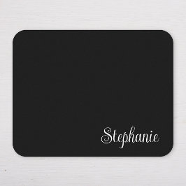 Mousepad Nome Moderno da Menina Negra e Branca