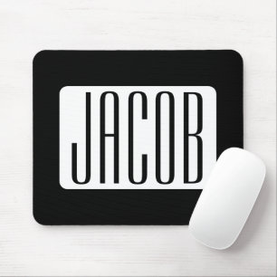Mousepad Nome moderno ou nome de marca editável para negóci