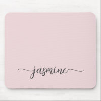 Nome Monograma Personalizado Rosa Corado Feminino 