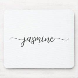 Mousepad Nome Monograma Personalizado Simples Feminino Bran