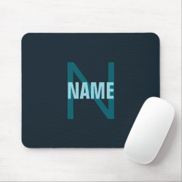 Mousepad Nome Monograma Personalizável Simples Bold