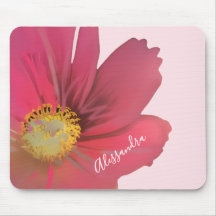 Nome Monograma Rosa Pastel Aquarela Floral