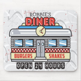 Mousepad NOME Personalizado 50 Retroativo Anos 50 de Sinal 