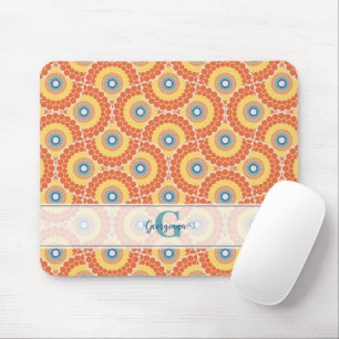 Mousepad Nome Personalizado Art Deco Aegean Summer Radiant 