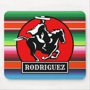 Mousepad Nome Personalizado Charro Horse Espanhol Sérvio M