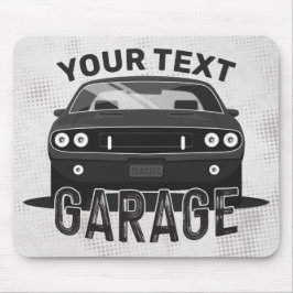 Mousepad Nome Personalizado Clássico Musculatura Garage Ret