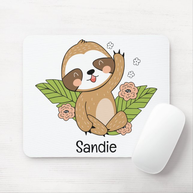 Mousepad Nome Personalizado da Largura do Bebê (Com mouse)