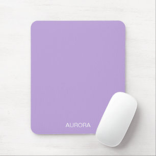 Mousepad Nome Personalizado da Lavanda Digital Elegante -