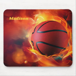 Mousepad Nome Personalizado de Basquete de Formação de Cham