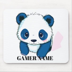 Mousepad Nome personalizado de Panda