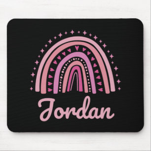 Mousepad Nome Personalizado Divertido Mulheres Rosa Arco-ír