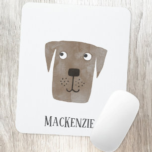 Mousepad Nome Personalizado do Cão de Retriever Labrador d
