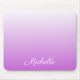 Mousepad Nome personalizado do Lilac ombre roxo